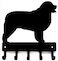 The Metal Peddler Newfoundland Key Holder for Wall Small 6 inch Wide with 5 Hooks Made in USA