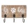 10 o'clock 10 oclock His Her Dog Hanger Unique Key Holder and Leash Hanger with 3 Hooks for Wall Rustic Decor for Entryway Cute Housewarming Gift for Dog Lovers 10x5