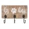 10 o'clock 10 oclock His Her Dog Hanger Unique Key Holder and Leash Hanger with 3 Hooks for Wall Rustic Decor for Entryway Cute Housewarming Gift for Dog Lovers 10x5