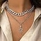 CSIYANJRY99 Chunky Layered Gold Snake Pendant Necklaces Punk Vintage Cuban Chain Snake Jewelry CC2 Layers Silver