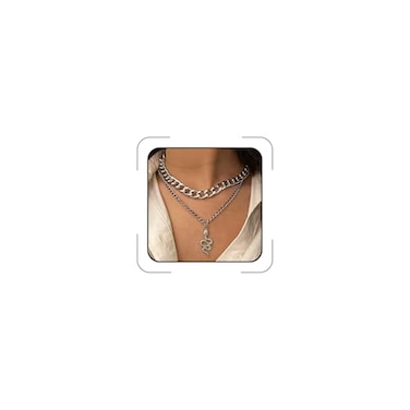 CSIYANJRY99 Chunky Layered Gold Snake Pendant Necklaces Punk Vintage Cuban Chain Snake Jewelry CC2 Layers Silver