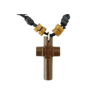 Iconsgr Greek Wood Cross Pendant Necklace Two Sided from Mt Athos 10