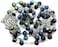 Nazareth Store Blue Crystal Beads Saint Benedict Rosary Sheen Beaded Necklace Miraculous Medal and StBenedict Cross