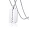 Xusamss Hip Hop Titanium Steel Blade Model Dog Tag Pendant Razor Necklace24 Chain