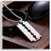Xusamss Hip Hop Titanium Steel Blade Model Dog Tag Pendant Razor Necklace24 Chain