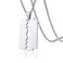 Xusamss Hip Hop Titanium Steel Blade Model Dog Tag Pendant Razor Necklace24 Chain