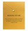 Baydurcan Friendship Rising Star Necklace Gift Necklace with Message CardStar