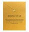 Baydurcan Friendship Rising Star Necklace Gift Necklace with Message CardStar