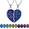 FM FM42 Temperature Sensing Color Changing Best Friends 2Split Heart Pendant Necklace Set Pack of 2