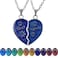 FM FM42 Temperature Sensing Color Changing Best Friends 2Split Heart Pendant Necklace Set Pack of 2