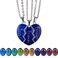 FM FM42 Temperature Sensing Color Changing Best Friends Forever 3Split Heart Pendant Necklace Set Pack of 3
