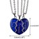FM FM42 Temperature Sensing Color Changing Best Friends Forever 3Split Heart Pendant Necklace Set Pack of 3