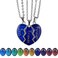 FM FM42 Temperature Sensing Color Changing Best Friends Forever 3Split Heart Pendant Necklace Set Pack of 3