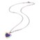 FM FM42 Temperature Sensing Color Changing Heart Pendant Necklace with Glow in the Dark Frame ZN1314