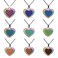 FM FM42 Temperature Sensing Color Changing Heart Pendant Necklace with Glow in the Dark Frame ZN1314