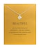 Baydurcan Hundred River Rose Necklace Rose Pendant Chain Necklace with Message Card Gift Card roses