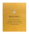 Baydurcan Hundred River Rose Necklace Rose Pendant Chain Necklace with Message Card Gift Card roses