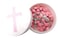 Westmon Works First Communion Rosary Set for Girls with Pink Rose Shaped Bead Case and Holy Card