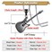 Xusamss Punk Stainless Steel Guitar Music Pendant NecklaceBlack