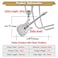 Xusamss Punk Stainless Steel Guitar Music Pendant NecklaceWhite