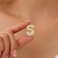 Your Always Charm Bubble Letter Initial Pendant Necklace for Women Initial Jewelry Letter Accessories Personalized Style Gift