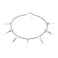 BUUFAN Chic Silver Stainless Steel Necklace for Black Cosplay Halloween Party