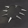 BUUFAN Chic Silver Stainless Steel Necklace for Black Cosplay Halloween Party