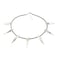 BUUFAN Chic Silver Stainless Steel Necklace for Black Cosplay Halloween Party