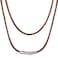 ChainsHouse Brown Leather Necklace Cord 2MM 16 Inches Braided Leather Choker for Men with Clasp Waterproof Rope Chain for Pendants