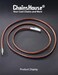 ChainsHouse Brown Leather Necklace Cord 2MM 16 Inches Braided Leather Choker for Men with Clasp Waterproof Rope Chain for Pendants