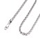 FEEL STYLE Men Silver Plated Chain Necklace Twist Rope Chain for Men 3mm 22 Inch Necklaces Jewelry