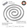FEEL STYLE Men Silver Plated Chain Necklace Twist Rope Chain for Men 3mm 22 Inch Necklaces Jewelry