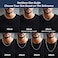 Fiusem Silver Tone Box Chains for Men 3mm Stainless Steel Chain Necklace Necklaces for Men and Women 20 Inch