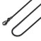 FOSIR Mens Womens 2mm Stainless Steel Black Rolo Cable Chain Necklace 22 Inch