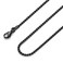 FOSIR Mens Womens 2mm Stainless Steel Black Rolo Cable Chain Necklace 22 Inch