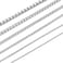 Giftall Stainless Steel Chain Necklace for Men 2MM Square Rolo Chains Round Box Chain Necklace for Women 20 Inches