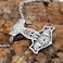 GuoShuang Nordic Viking Stainless Steel Thor Mjolnir Odin Wolf Vegvisir Pendant Necklace with Valknut Gift Bag