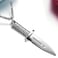 Hamoery Men Women Punk Stainless Steel Knife Dagger Chain Pendant NecklaceSilver