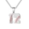 HattiDoris Baseball Number Necklace for Men 0099 Athletes Jersey Number Necklace Stainless Steel Silver Chain 22inch Baseball Charm Pendant Personalized Gift for Men12