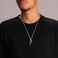HZMAN Gothic Jewelry Mens Stainless Steel Animal Snake Pendant Chain Necklace Silver