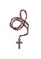Intercession Small Pocket Size Wood Rosary Made in Brazil Walnut 4mm Beads