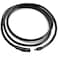 IOYYIO Comfortable Braided Leather Chain Cord with Stainless Steel Clasp Versatile String Rope Necklace for MenWomen Waterproof Black Chains Necklace for Pendants