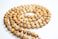 IS4A 8MM TULSI HOLY BASIL PRAYER BEADS JAPA MALA NECKLACE HAND KNOTTED KARMA 1081 BEADS BLESSED ENERGIZED HINDU TIBETAN BUDDHIST SUBHA ROSARY WHITE TESSEL
