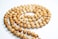 IS4A 8MM TULSI HOLY BASIL PRAYER BEADS JAPA MALA NECKLACE HAND KNOTTED KARMA 1081 BEADS BLESSED ENERGIZED HINDU TIBETAN BUDDHIST SUBHA ROSARY WHITE TESSEL
