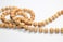 IS4A 8MM TULSI HOLY BASIL PRAYER BEADS JAPA MALA NECKLACE HAND KNOTTED KARMA 1081 BEADS BLESSED ENERGIZED HINDU TIBETAN BUDDHIST SUBHA ROSARY WHITE TESSEL