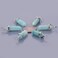 Justinstones Natural Blue Amazonite Gemstone Hexagonal Pointed Reiki Chakra Pendant Necklace 20 Highgrade Iron Gift Box