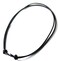 LynnAround Sturdy Beach Choker Surf Necklace Adjustable Genuine 2mm 3mm Round BrownBlack Leather Cord Black2mm1428