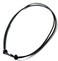 LynnAround Sturdy Beach Choker Surf Necklace Adjustable Genuine 2mm 3mm Round BrownBlack Leather Cord Black2mm1428