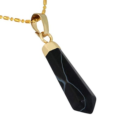Nupuyai Healing Crystal Points Stone Pendant Necklace for Unisex Reiki Chakra Pendants with Chain 195