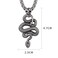 Nainsect Retro Zodiac Snake Pendant Necklace Mens